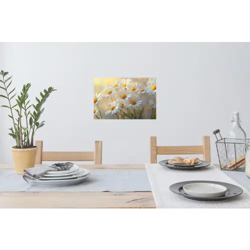 Madeliefjes - Wit - Zonlicht Muursticker klein -eettafel