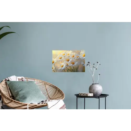 Madeliefjes - Wit - Zonlicht Muursticker klein -plant