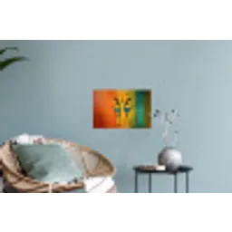 Dansen - Vrouwen - Verfstructuur Muursticker klein -plant