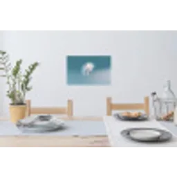 Paardenbloempluisje - Blauw - Lucht Muursticker klein -eettafel
