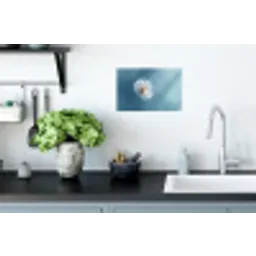 Paardenbloem - Wind - Blauw Muursticker klein -keuken