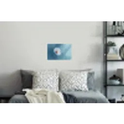 Paardenbloem - Wind - Blauw Muursticker klein -slaapkamer