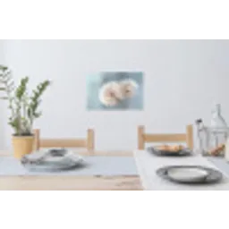 Paardenbloemen - Pluisjes - Wit Muursticker klein -eettafel