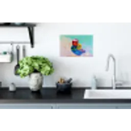 Dobbelstenen - Kleurrijk - Getallen - Stipjes Muursticker klein -keuken