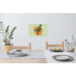 Dinosaurus - Groen - Planten - Cirkel Muursticker klein -eettafel