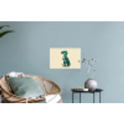 Dinosaurus - Turquoise - Stekels Muursticker klein -plant