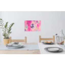 Discobal - Pink - Verf Muursticker klein -eettafel