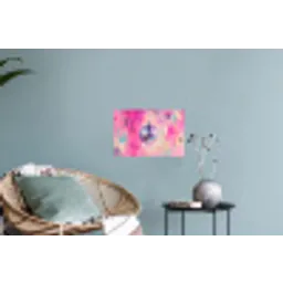 Discobal - Pink - Verf Muursticker klein -plant
