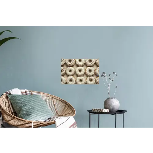 Donuts - Chocolade - Wit - Beige Muursticker klein -plant