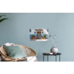 Deur - Manden - Planten Muursticker klein -plant
