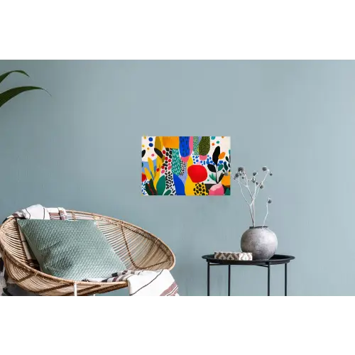 Stippen - Vormen - Modern - Kleuren Muursticker klein -plant