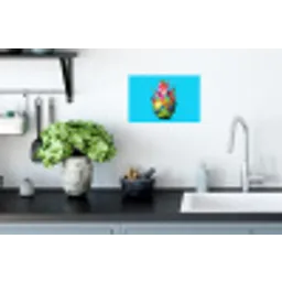 Drakenfruit - Blauw - Levendig Muursticker klein -keuken