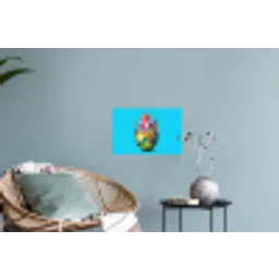 Drakenfruit - Blauw - Levendig Muursticker klein -plant