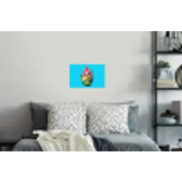 Drakenfruit - Blauw - Levendig Muursticker klein -slaapkamer