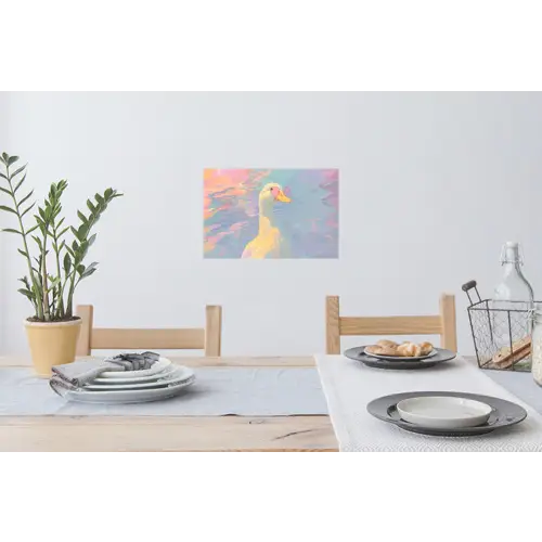 Eend - Zonnebril - Water Muursticker klein -eettafel