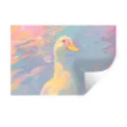Eend - Zonnebril - Water Muursticker klein -3d