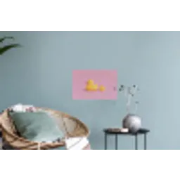Eendjes - Vrolijk - Roze Muursticker klein -plant
