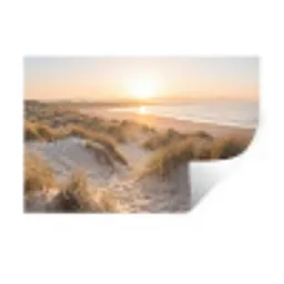 Duinen - Strand - Zee Muursticker klein -3d