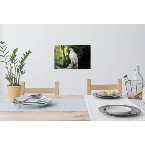Arend - Hout - Wit - Planten Muursticker klein -eettafel
