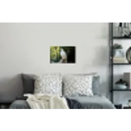 Arend - Hout - Wit - Planten Muursticker klein -slaapkamer