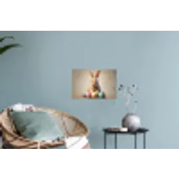 Paashaas - Pastel - Eieren Muursticker klein -plant