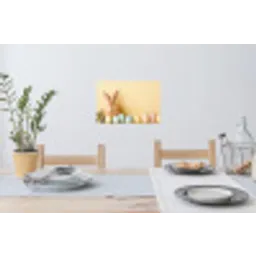 Eieren -  Konijn - Pasteltinten Muursticker klein -eettafel