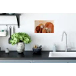 Olifanten - Oranje - Abstract Muursticker klein -keuken