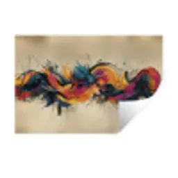 Explosie - Kleurrijk - Vormen - Abstract Muursticker klein -3d
