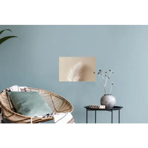 Veer - Minimalistisch - Roze Muursticker klein -plant