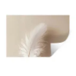 Veer - Minimalistisch - Roze Muursticker klein -3d