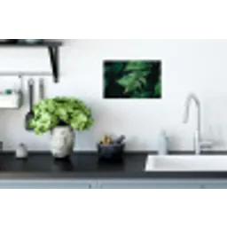Varenblad - Groen - Structuur - Wazig Muursticker klein -keuken