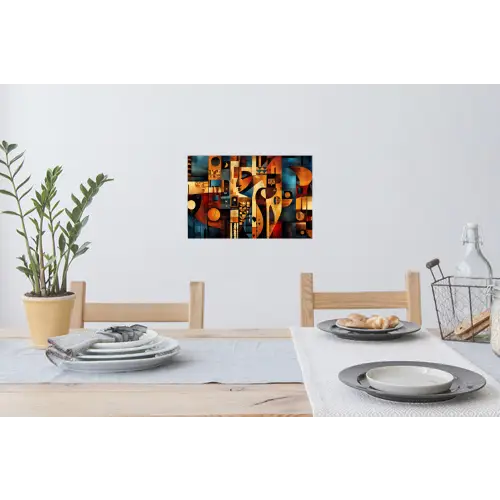 Figuren - Abstract - Symbolen Muursticker klein -eettafel