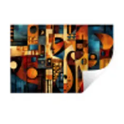 Figuren - Abstract - Symbolen Muursticker klein -3d