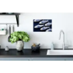 Vissen - Delfts - Blauw - Keramiek Muursticker klein -keuken
