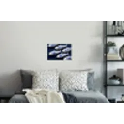 Vissen - Delfts - Blauw - Keramiek Muursticker klein -slaapkamer