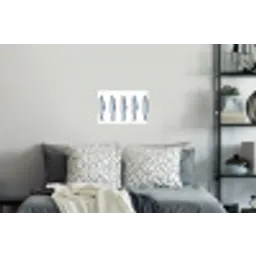 Vissen - Illustratie - Delfts - Blauw Muursticker klein -slaapkamer