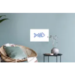 Vis - Minimalistisch - Blauw - Lijn Muursticker klein -plant