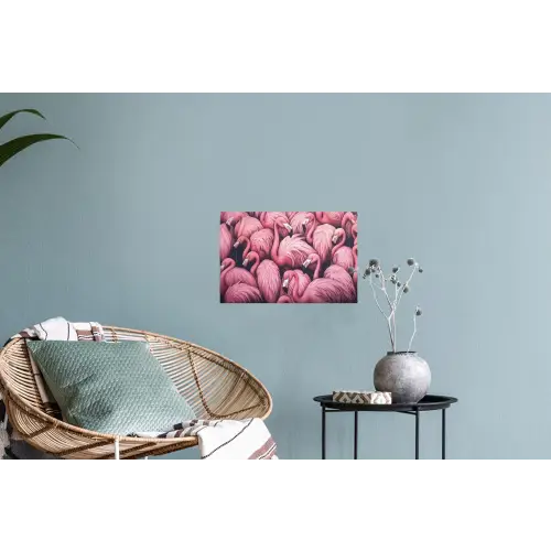 Flamingo - Roze - Dieren Muursticker klein -plant