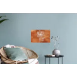 Bloem - Minimalistisch - Wit Muursticker klein -plant