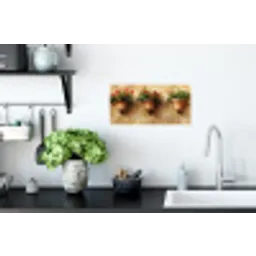 Bloempotten - Muur - Vintage Muursticker klein -keuken