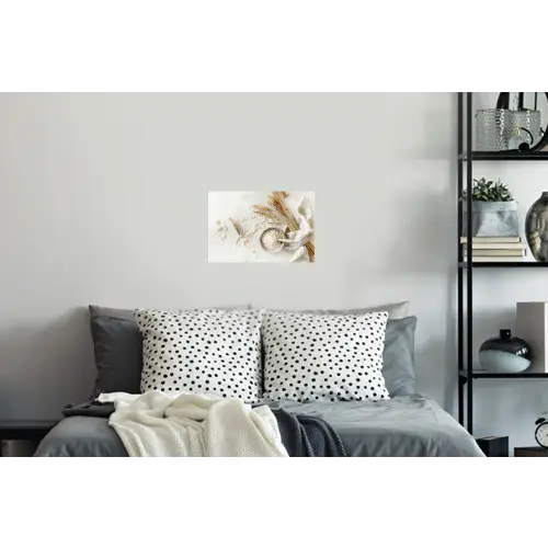 Bloem - Hout - Tarwe Muursticker klein -slaapkamer