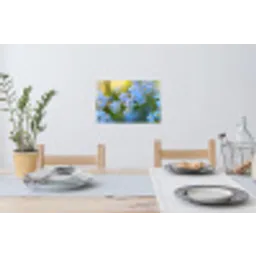 Bloemetjes - Blauw - Vergeet mij nietjes Muursticker klein -eettafel