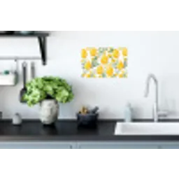 Bloemen - Paaseieren - Geel Muursticker klein -keuken