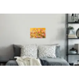 Bloemen - Veld - Geel Muursticker klein -slaapkamer