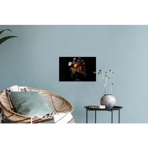Bloemen - Vrolijk - Vaas Muursticker klein -plant