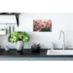 Bloemen - Paars - Wazig Muursticker klein -keuken