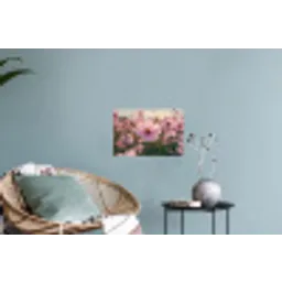 Bloemen - Paars - Wazig Muursticker klein -plant