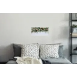 Bloemen - Muur - Rozen - Groen Muursticker klein -slaapkamer