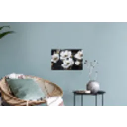 Bloemen - Wit - Abstract Muursticker klein -plant