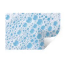 Schuim - Bubbels - Blauw Muursticker klein -3d